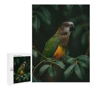New Year Party Activity - Brown-headed Parrot on A Branch, Challenging Puzzle for Adults, 500 PCS; for Shared Table Time