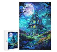 New Year Party Activity - Enchanted Forest Castle, Challenging Puzzle for Adults, 1000 PCS; for Shared Table Time