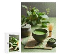 New Year Party Activity - Matcha Tea Ceremony Still Life, Adult Tabletop Puzzle, 300 PCS, for Mindful Indoor Entertainment