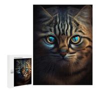 New Year Party Activity - Small But Mighty Wild Cat, Challenging Puzzle for Adults, 500 PCS; for Shared Table Time