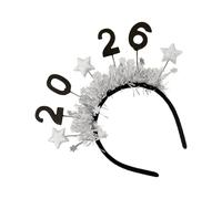 New Year Party Headband - 24.5 x 23 x 1.5 cm, Shiny Glitter Decor, Multi-Purpose Fun Hair Accessories for Celebrations with Star Design, Holiday Headpiece for Christmas Eve Celebration, Freu
