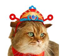 New Year Pet Costume - Festival Puppy Cosplay Hat with Headwear - New Year Pet Decorations Christmas Fancy Dress Supplies