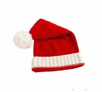 New Year Plush Christmas Hat Adults Kids Christmas Decorations For Home Xmas Santa Claus Gift Warm Winter Caps Navidad Noel-36x18cm-Baby 1-3year