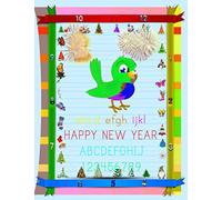 New Year Preschool Gifts Workbook: New Year Kindergarten Alphabet Tracing Exercise Book.New Year ABC Writing Worksheets Prek.New Year ABC Writing ... learning kits.New Year Exercise Book for Prek