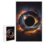 New Year Puzzle Gift - Black Hole And Endurance, Wooden Art Puzzle, 1000 PCS; for Shared Table Time
