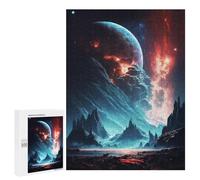 New Year Puzzle Gift - End Of Stars Landscape, Wooden Art Puzzle, 500 PCS; for Shared Table Time