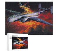 New Year Puzzle Gift: He219 B1 Night Hunt, 300 PCS, Wooden Jigsaw Puzzle for Adults, for Relaxing Solo Or Group Play