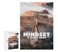 New Year Puzzle Gift - Mindset Reflections Nature's Wisdom, Wooden Jigsaw Puzzle for Adults, 300 PCS - for A Rewarding Weekend Challenge