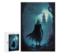 New Year Puzzle Gift: Nightmare Castle, 300 PCS, Challenging Puzzle for Adults - to Assemble, Frame And Display