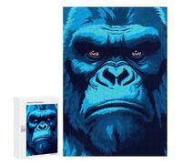 New Year Puzzle Gift: Powerful Gorilla Pixel Art, 300 PCS, Challenging Puzzle for Adults - to Assemble, Frame And Display