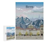 New Year Puzzle Gift: Travel to Bern, 500 PCS, Challenging Puzzle for Adults - to Assemble, Frame And Display