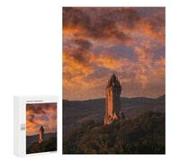 New Year Puzzle Gift: Wallace Monument Stirling, 300 PCS, Challenging Puzzle for Adults - to Assemble, Frame And Display