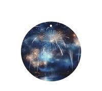 New Year Pyrotechnics Car Air Fresheners Cards 4 Pcs Long Lasting Car Fresheners Gifts for Men Women Auto Aromatherapy Tablets Hanging Scented Card Rearview Mirror Pendant - Lavender Scent