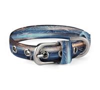New Year Pyrotechnics Dog Collar Adjustable Pet Collar Stainless Steel D-Ring Collar Oxford Cloth Cat Collar Strap with Metal Buckle for Small Medium Dog