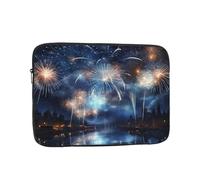 New Year Pyrotechnics Laptop Case 17 inch, TSA Laptop Sleeve Shockproof Protective Notebook Case Water Resistant Computer Carrying Cover Briefcase Handbags Men Women Computer Bag