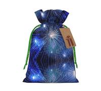 New Year Pyrotechnics Print Drawstring Bags,Snack Bags,Storage Bags For Gift Wrapping,Party Decorations