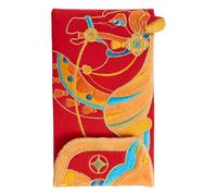New Year Red Money Envelopes, Pattern 2026 Fabric Cute Purse Wedding Red Envelopes and Purses, for Family Friends Adults Loving Mother Father