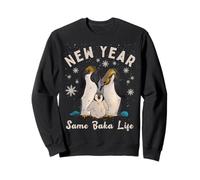 New Year Same Baka Life Penguin Family Design Sweatshirt