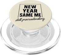 New Year Same Me Funny Anti New Year Resolution PopSockets PopGrip for MagSafe