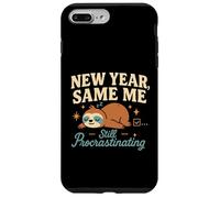 New Year Same Me Funny Lazy Sloth Anti New Year Resolution Case for iPhone 7 Plus/8 Plus