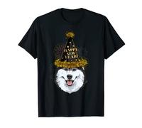 New Year Siberian Husky New Year's Eve Party Countdown Dog T-Shirt