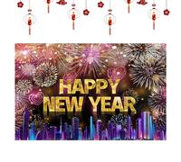 New Year's Backdrop For Wall - Christmas Decoration Two-Dimensional 0.9x1.5 Meters,Photo Booth Festive Background - for Photographers Content Creators School Events Small Business and Meeting