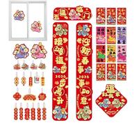 New Years Eve Decorations 2026 - Paper Chinese New Year Decorations | Horse Theme Traditional Couplets & Home Festival Decor | Lunar News Years Indoor Office Celebration