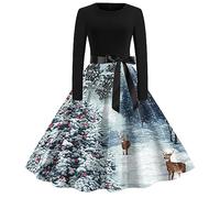 New Years Eve Dress, Women Dresses Mrs Claus Outfit Christmas Dress For Women UK Christmas Dresses Ladies Party Elegant Mother Costume Mrs Outfit For