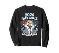 New Year's Eve Funny Wolf Pack 2026 Celebration Sweatshirt