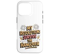 New Year's Eve hangover saying for the New Year's Eve party Case for iPhone 16 Pro