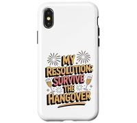 New Year's Eve hangover saying for the New Year's Eve party Case for iPhone X/XS
