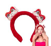 New Year's Eve Headband, Adorable Plush Snake Headband, Wearing Snake Plush Headband, 2025 Eye-catching Plush Hair Band Festival Hair Band for Men Women