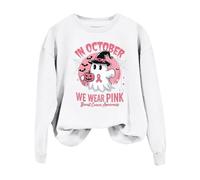 New Year's Eve Outfit Women's Breast Cancer Shirts for Women, Halloween in October We Wear Hoodie Black Hoodies, White, S
