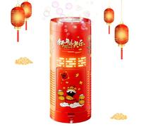 New Year's Fireworks Bubble Machine - Lunar New Year Toy With Light-up And Sound Effects | Electric Bubble Blower With Automatic Rechargeable USB Charging | Wedding Fireworks Party Favors For Adults K