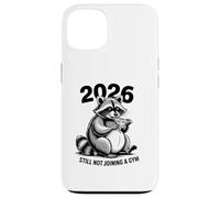 New Years Resolution Raccoon Still Not Joining A Gym 2026 Case for iPhone 13