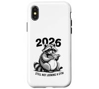 New Years Resolution Raccoon Still Not Joining A Gym 2026 Case for iPhone X/XS