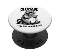 New Years Resolution Raccoon Still Not Joining A Gym 2026 PopSockets Adhesive PopGrip
