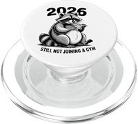 New Years Resolution Raccoon Still Not Joining A Gym 2026 PopSockets PopGrip for MagSafe