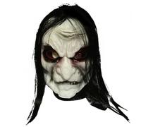 NEW-YIJUNSHUN Halloween Horror Scary Wig Mask Cosplay Mask for The Face Party Costume Mask Prop Masquerade Joker Latex Headgear Prom