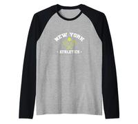 New York Athletics Tennis Raglan Baseball Tee