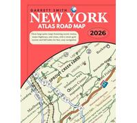 New York Atlas Road Map 2026: Clear large-print maps featuring scenic routes, major highways, and cities, with a smart grid system and full index for fast, easy navigation