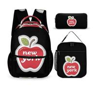 New York Backpack Set 3 Lunch Bag Pencil Case
