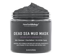 New York Biology Dead Sea Mud Mask for Face and Body Infused with Lavender - Spa Quality Pore Reducer for Acne, Blackheads and Oily Skin - Tightens Skin for A Healthier Complexion - 250 g