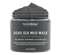 New York Biology Dead Sea Mud Mask for Face and Body | with Tea Tree | Spa Quality Pore Refiner for Oily Skin | Natural Skincare for Women & Men | Tighten Skin for A Healthier Complexion | 250 g