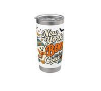 New York Boo Crew Cute Ghost Halloween Stainless Steel Insulated Tumbler