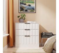 New York C Chest of Drawers White 3 Drawers 77cm