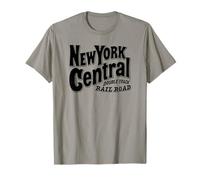 New York Central Double Track Rail Road Vintage Logo Emblem T-Shirt
