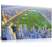 New York Central Park Canvas Wall Art Picture Print (12x8in)