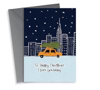 New York Christmas Card - NYC - Fairytale of New York - The Pogues - I Love You Baby - Christmas Card