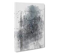 New York City at Night Canvas Print | Gallery Wrapped 30mm Frame Wall Art | 30x20 inches | Ready to Hang | Abstract Cityscape Picture | Living Room Bedroom Lounge Office